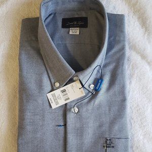 NWT David Taylor Classic Fit Men's Dress- Size XL